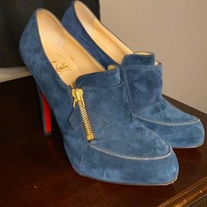 Christian Louboutin suede pumps